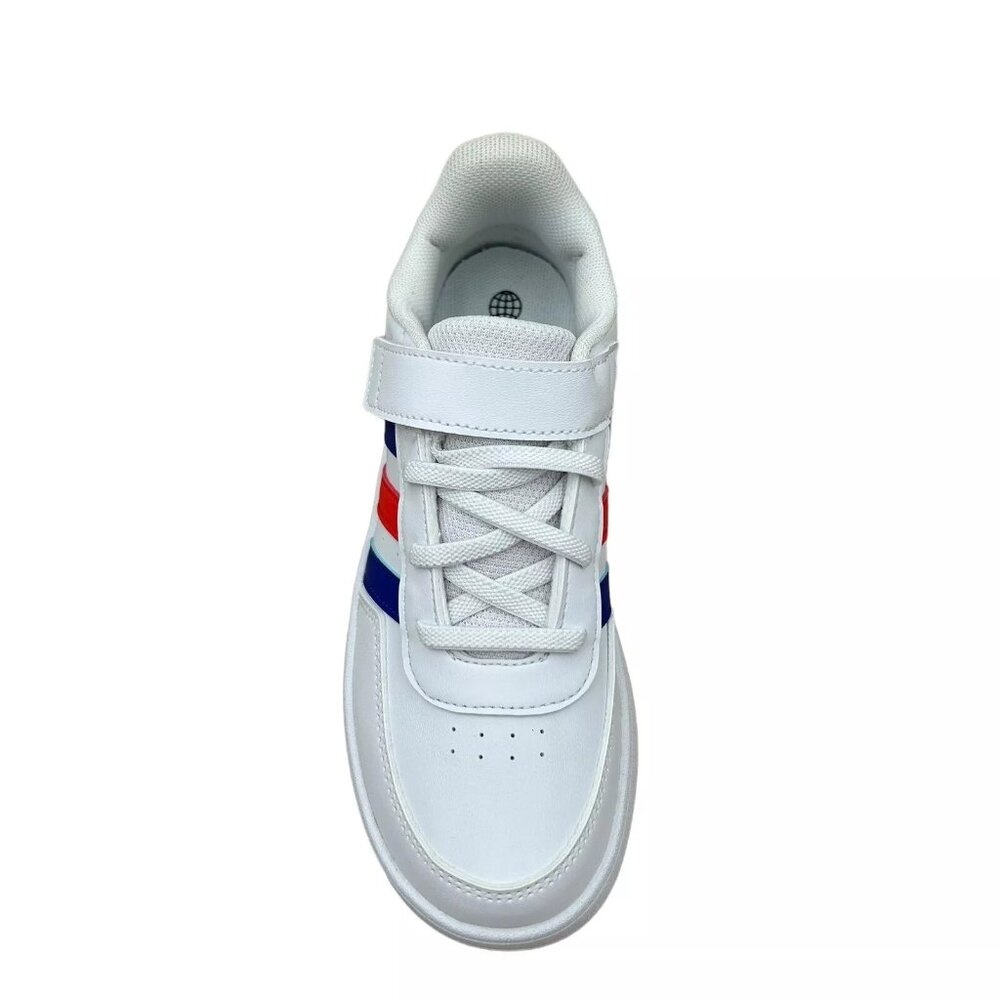 Adidas Breaknet Youth Boy's/Girl's‎ Slip on Sneakers Size 1.5 White/Multi Shoes - Picture 5 of 15